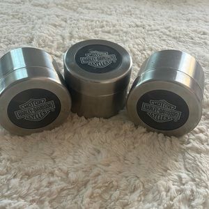 Harley Davidson Stainless cannisters